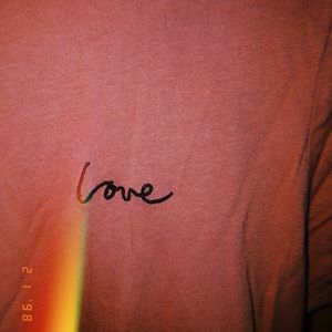 Light pink “Love” top